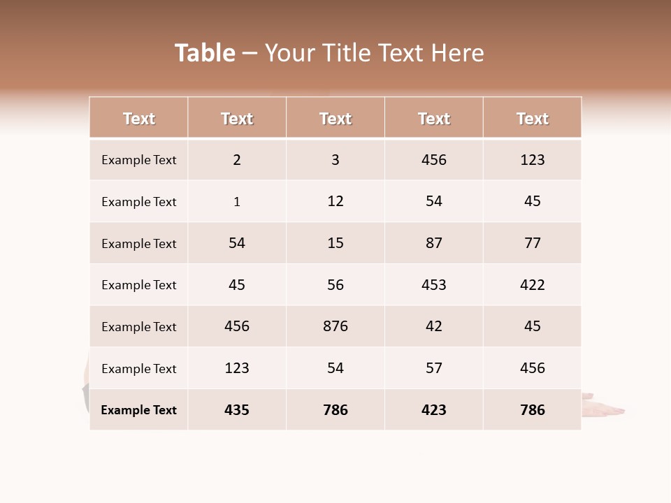 Athletic Female Muscular PowerPoint Template