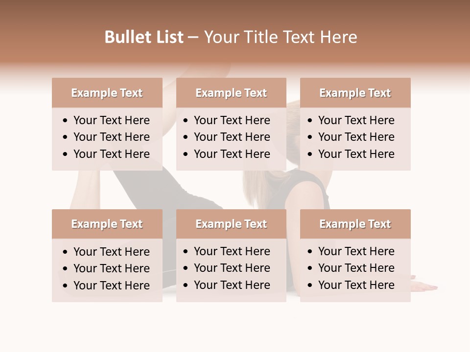 Athletic Female Muscular PowerPoint Template