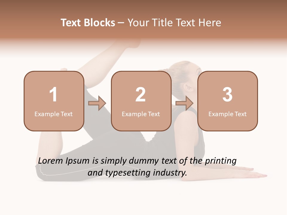 Athletic Female Muscular PowerPoint Template