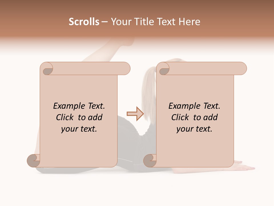 Athletic Female Muscular PowerPoint Template