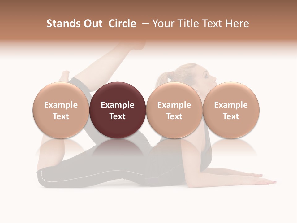 Athletic Female Muscular PowerPoint Template