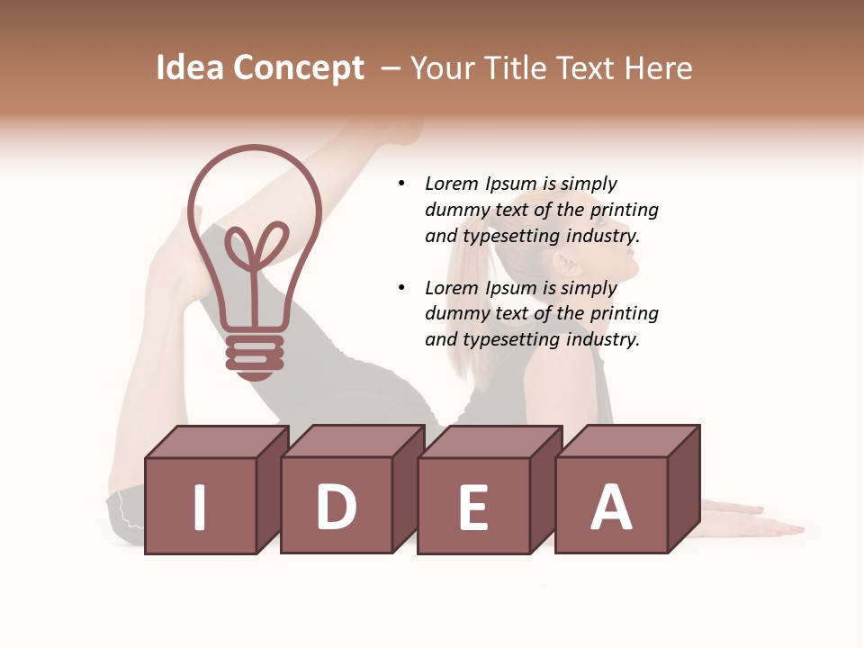 Athletic Female Muscular PowerPoint Template