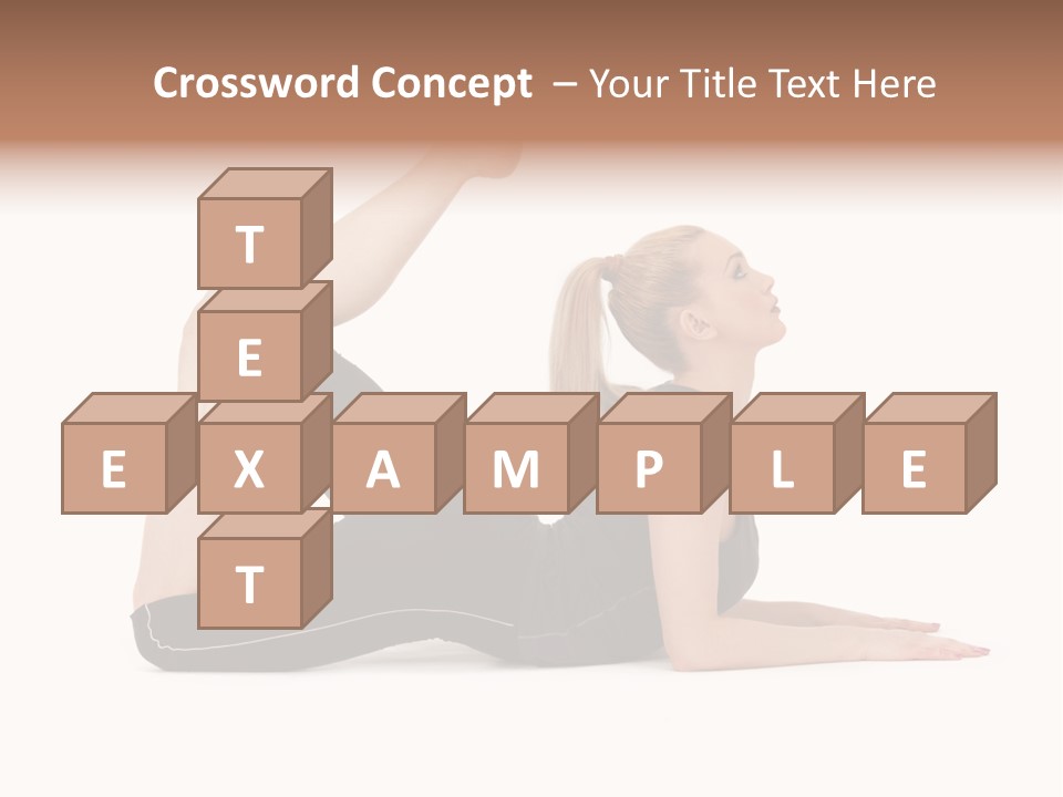 Athletic Female Muscular PowerPoint Template