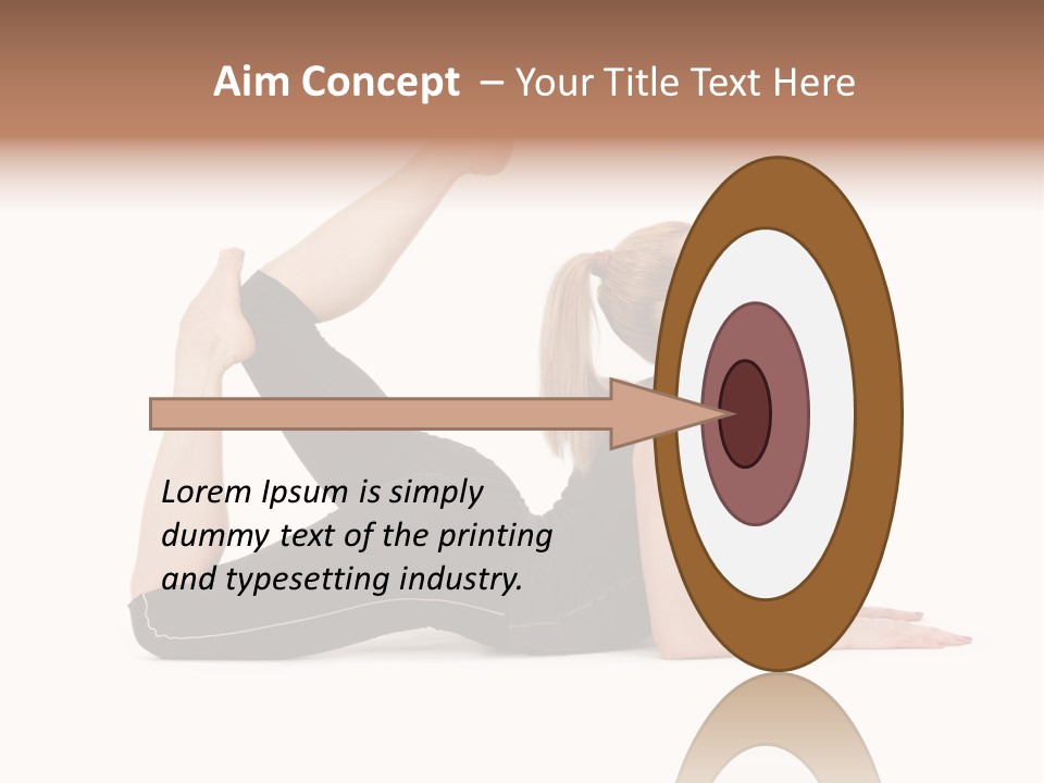 Athletic Female Muscular PowerPoint Template