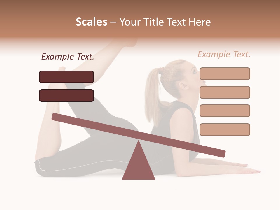 Athletic Female Muscular PowerPoint Template
