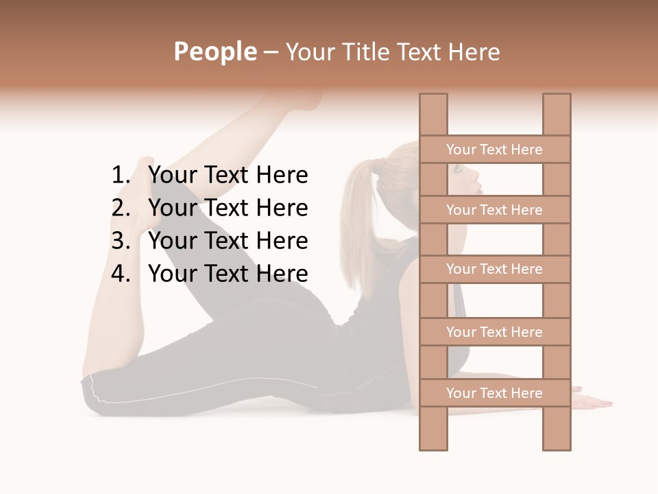 Athletic Female Muscular PowerPoint Template