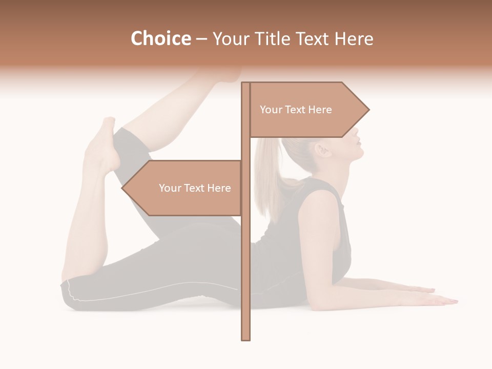 Athletic Female Muscular PowerPoint Template