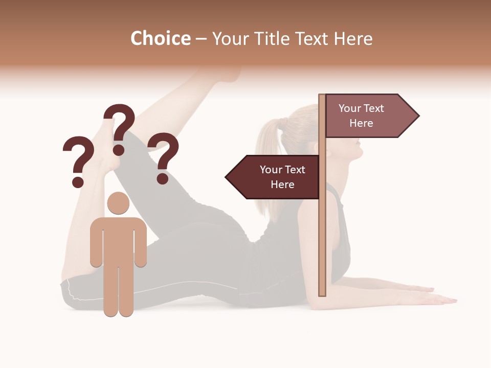 Athletic Female Muscular PowerPoint Template