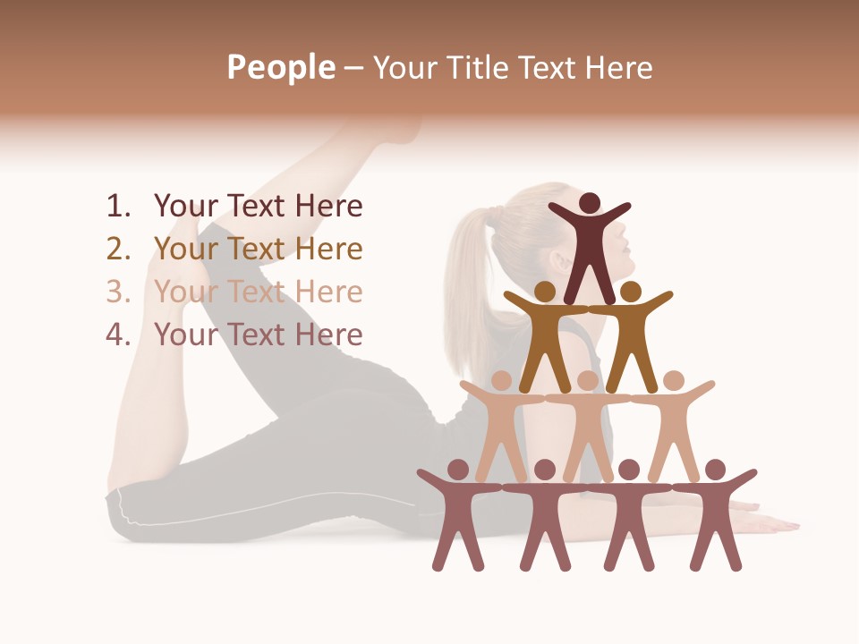 Athletic Female Muscular PowerPoint Template