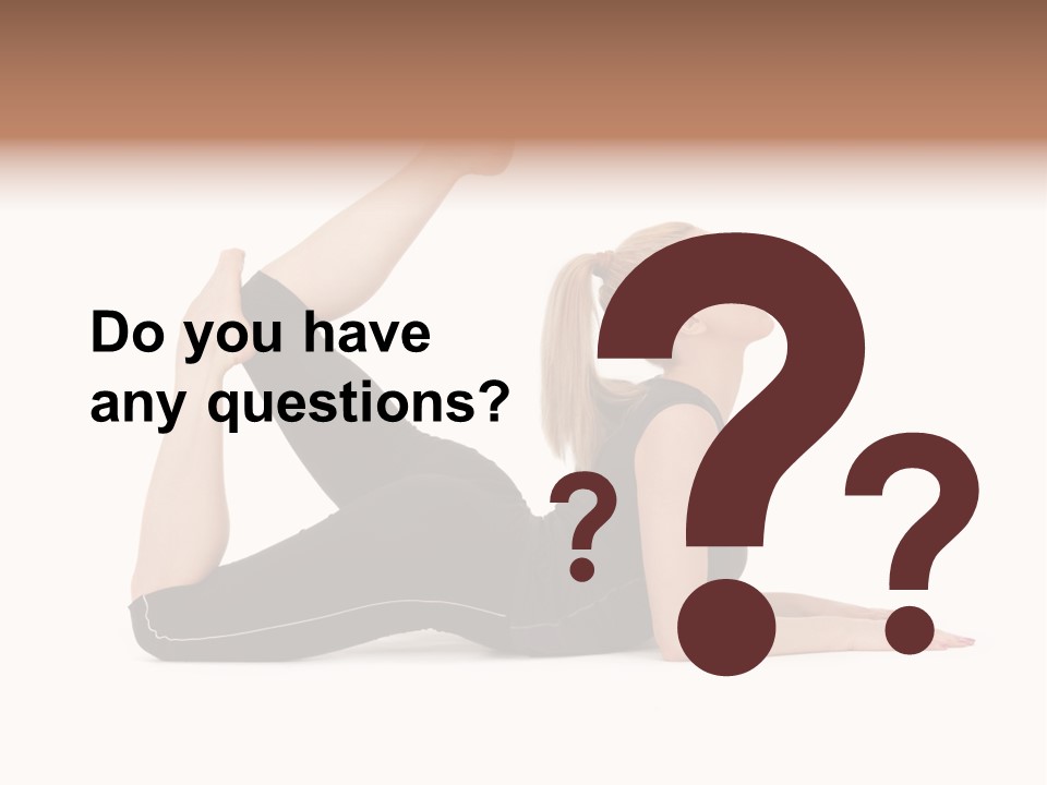 Athletic Female Muscular PowerPoint Template