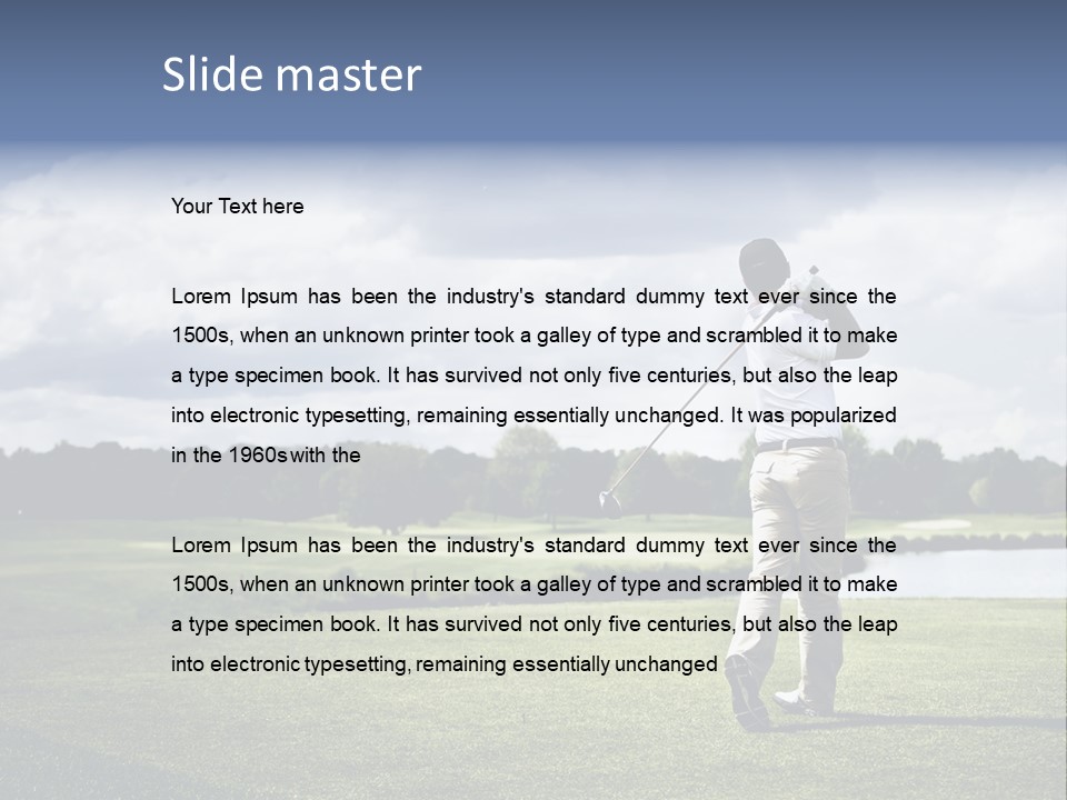 Active Sport Color PowerPoint Template