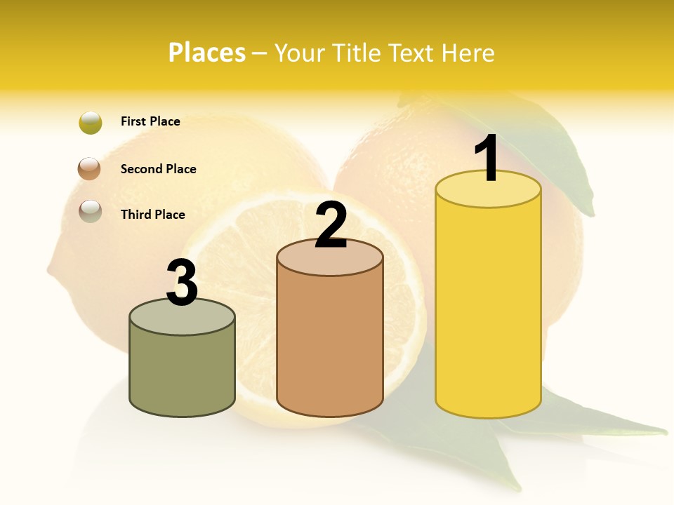 Lemon Ripe Fruit PowerPoint Template