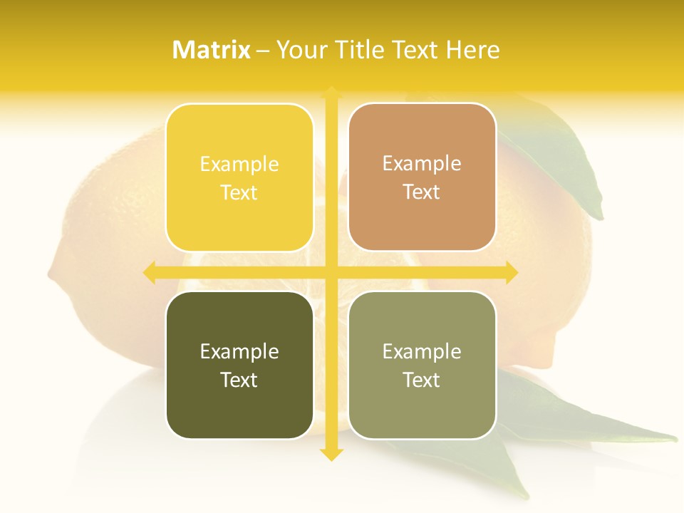 Lemon Ripe Fruit PowerPoint Template