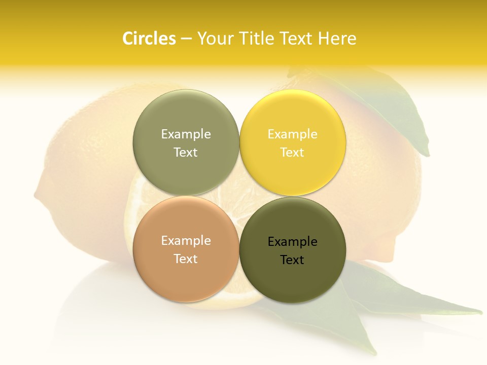Lemon Ripe Fruit PowerPoint Template