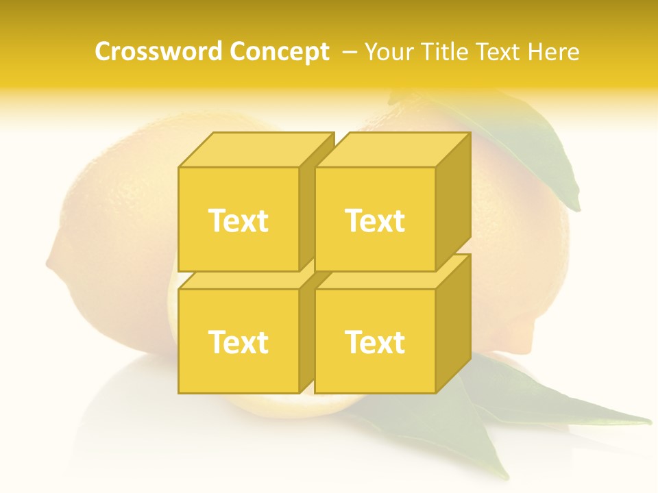 Lemon Ripe Fruit PowerPoint Template