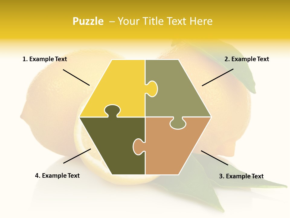 Lemon Ripe Fruit PowerPoint Template