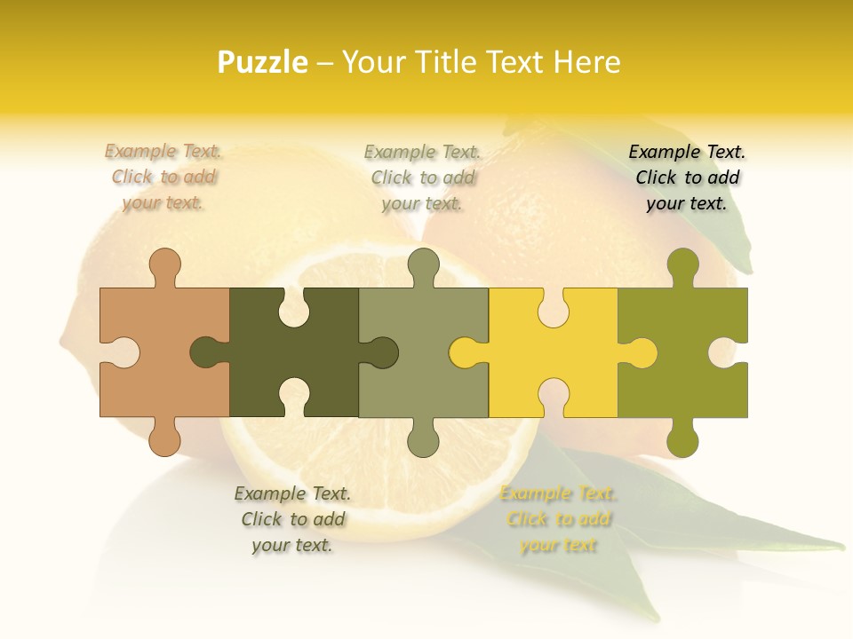 Lemon Ripe Fruit PowerPoint Template
