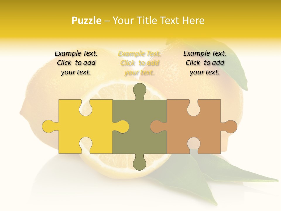 Lemon Ripe Fruit PowerPoint Template