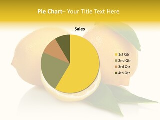 Lemon Ripe Fruit PowerPoint Template