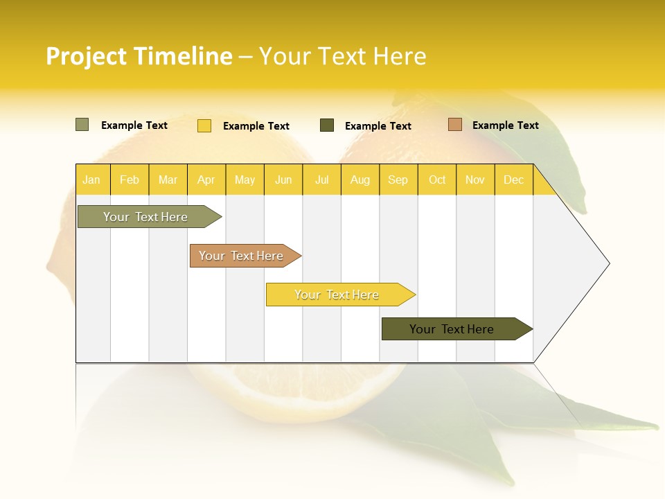 Lemon Ripe Fruit PowerPoint Template