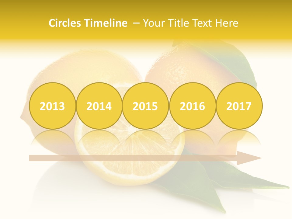 Lemon Ripe Fruit PowerPoint Template