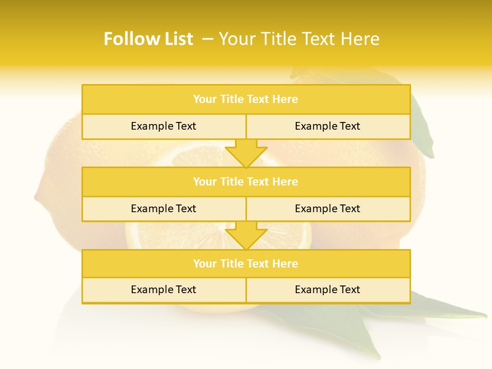 Lemon Ripe Fruit PowerPoint Template