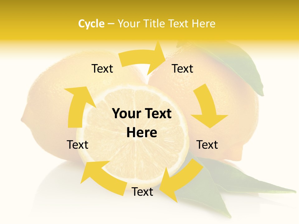 Lemon Ripe Fruit PowerPoint Template