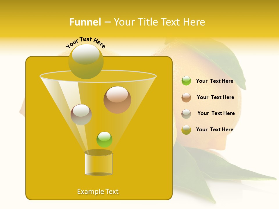 Lemon Ripe Fruit PowerPoint Template