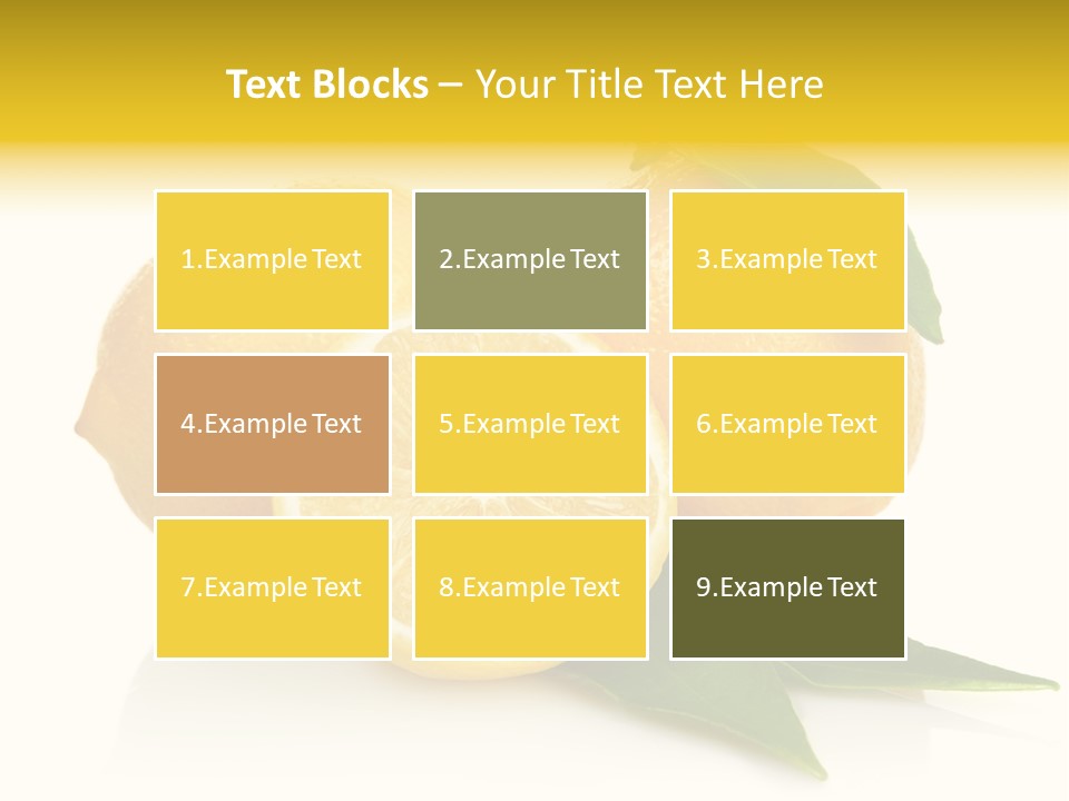 Lemon Ripe Fruit PowerPoint Template