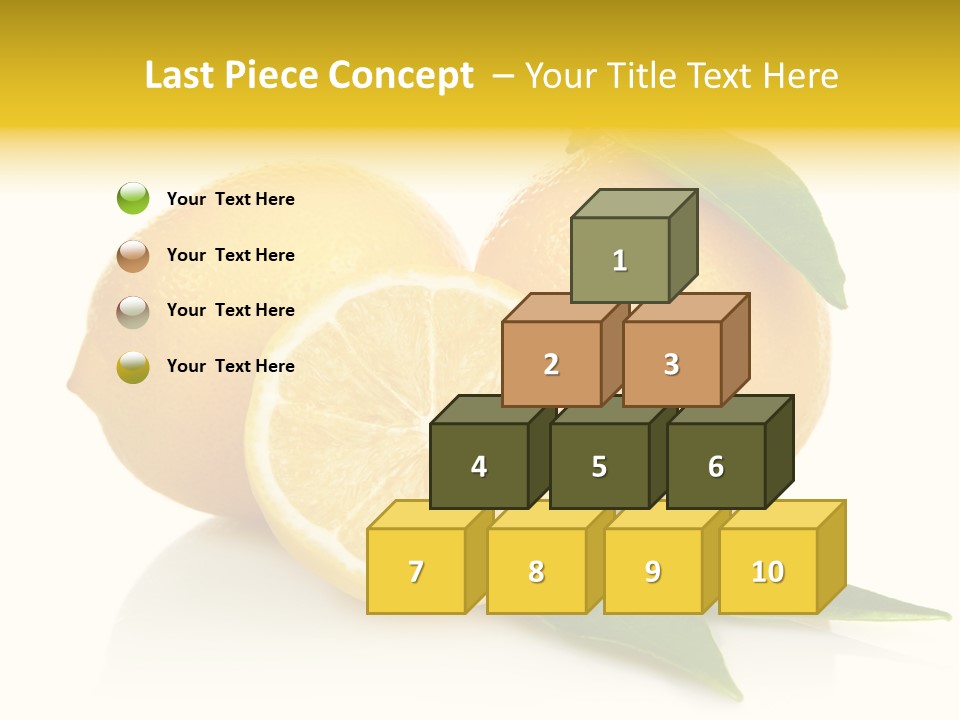 Lemon Ripe Fruit PowerPoint Template
