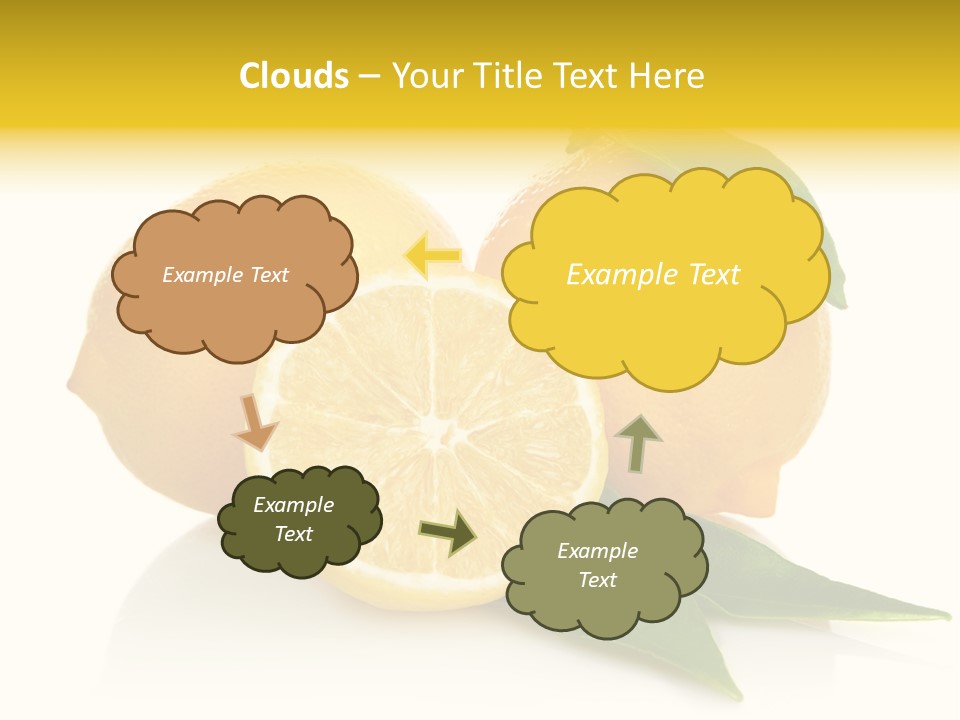 Lemon Ripe Fruit PowerPoint Template