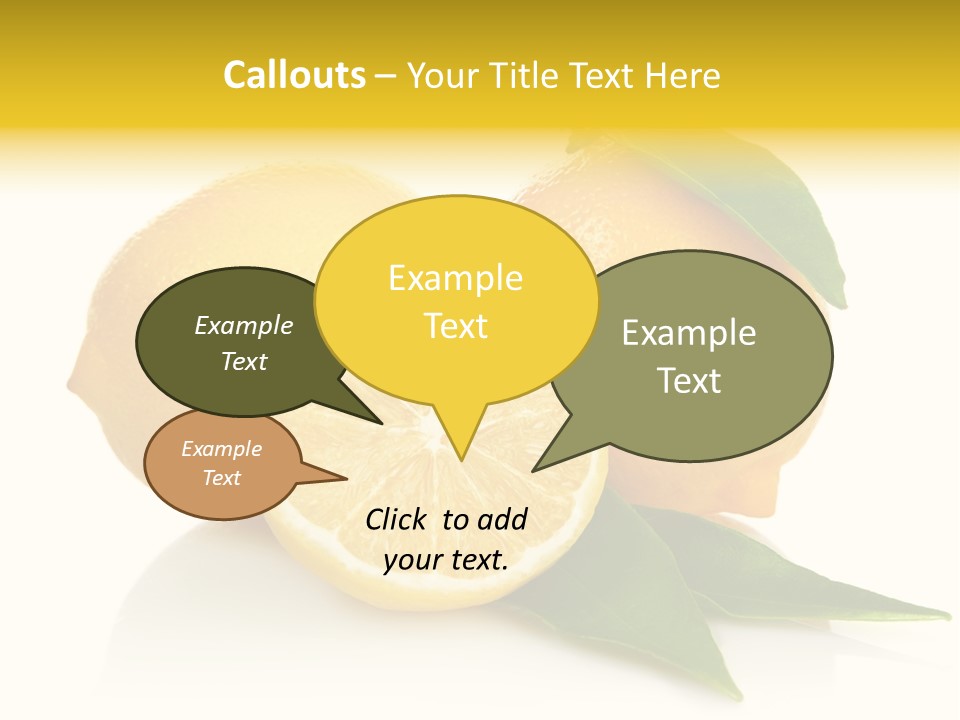 Lemon Ripe Fruit PowerPoint Template