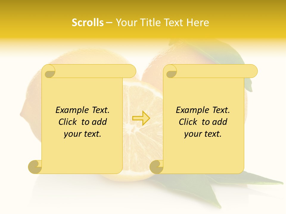 Lemon Ripe Fruit PowerPoint Template