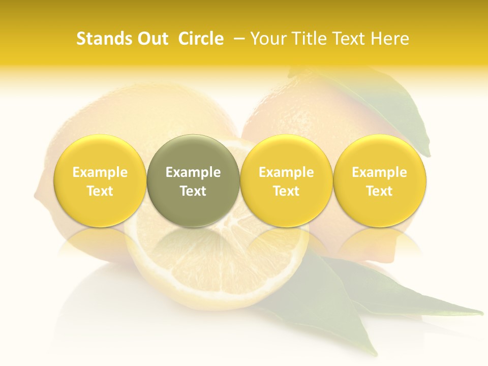 Lemon Ripe Fruit PowerPoint Template