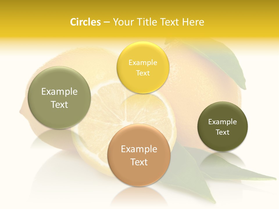 Lemon Ripe Fruit PowerPoint Template