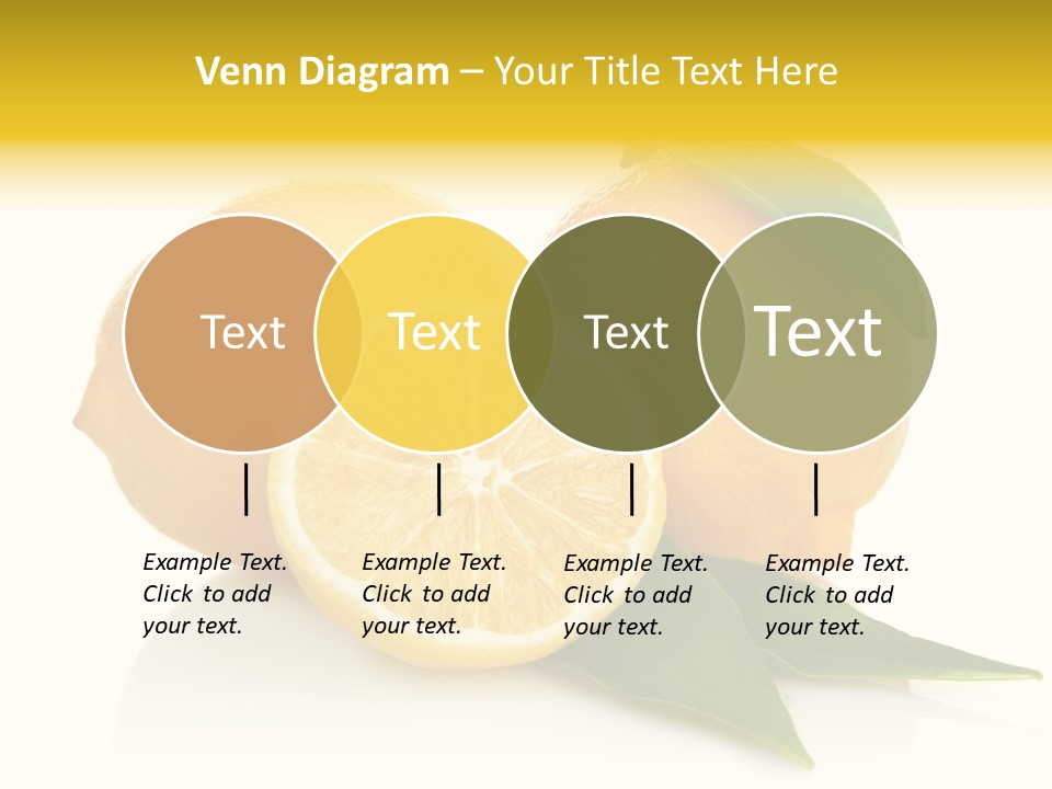 Lemon Ripe Fruit PowerPoint Template