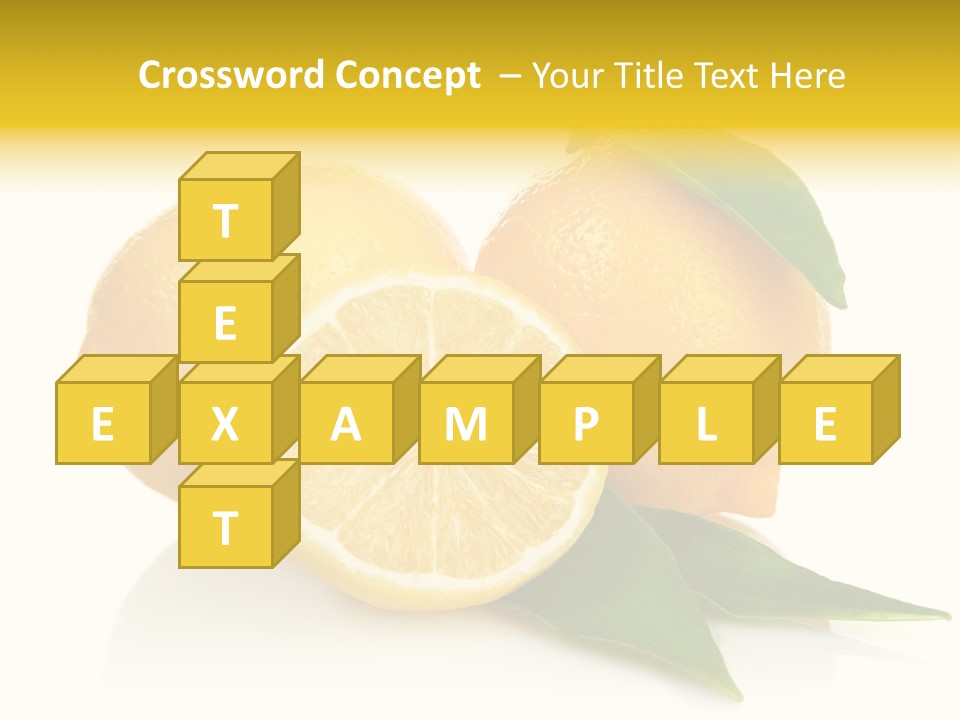 Lemon Ripe Fruit PowerPoint Template