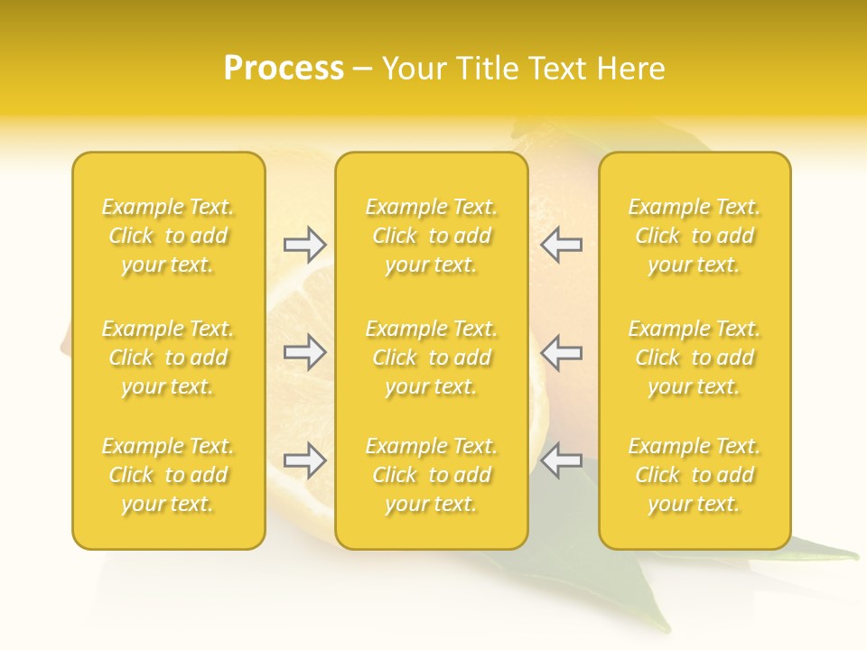 Lemon Ripe Fruit PowerPoint Template