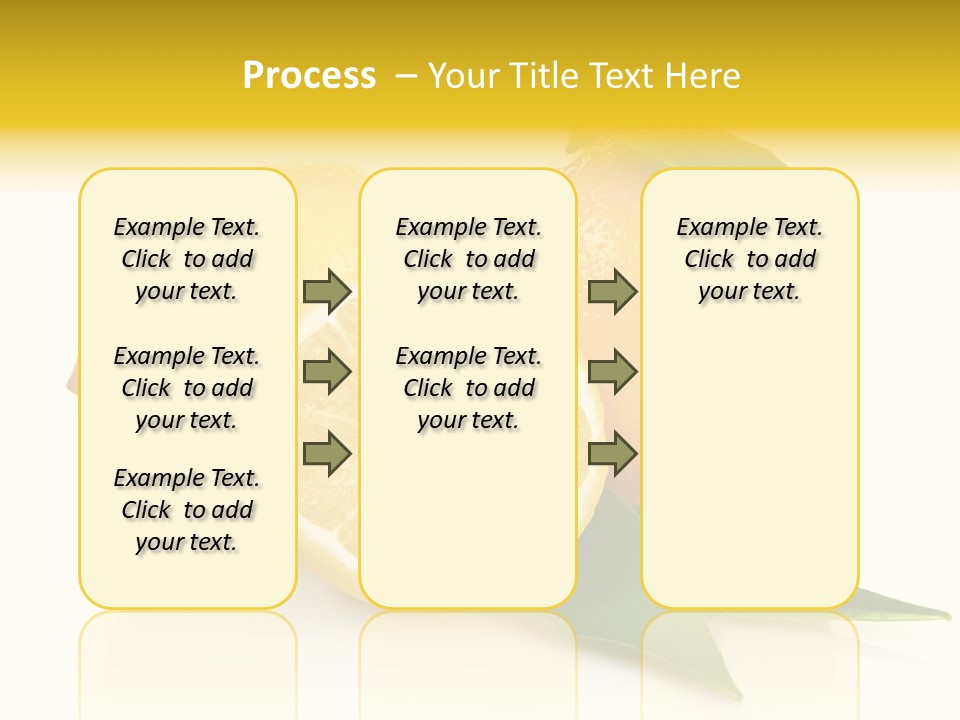 Lemon Ripe Fruit PowerPoint Template