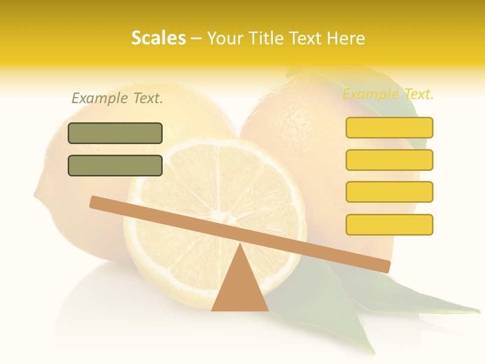 Lemon Ripe Fruit PowerPoint Template