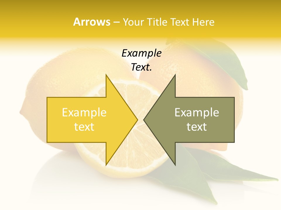 Lemon Ripe Fruit PowerPoint Template