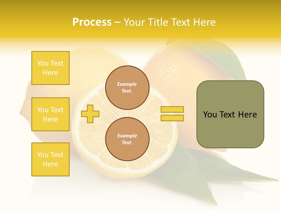 Lemon Ripe Fruit PowerPoint Template