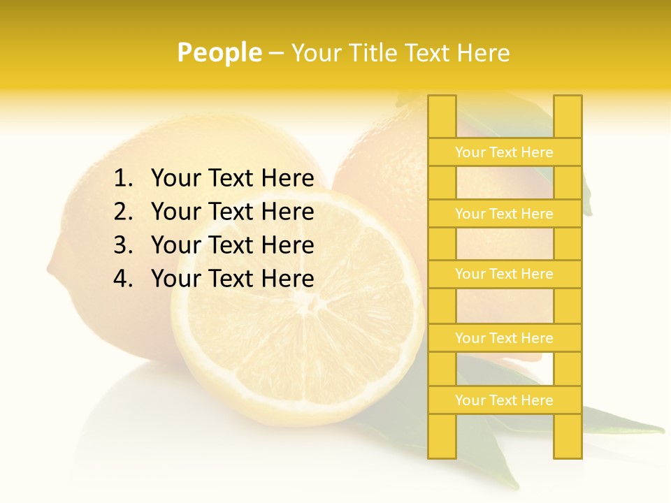 Lemon Ripe Fruit PowerPoint Template
