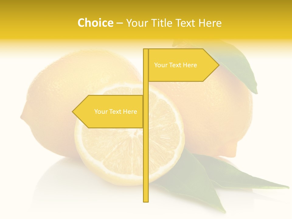 Lemon Ripe Fruit PowerPoint Template