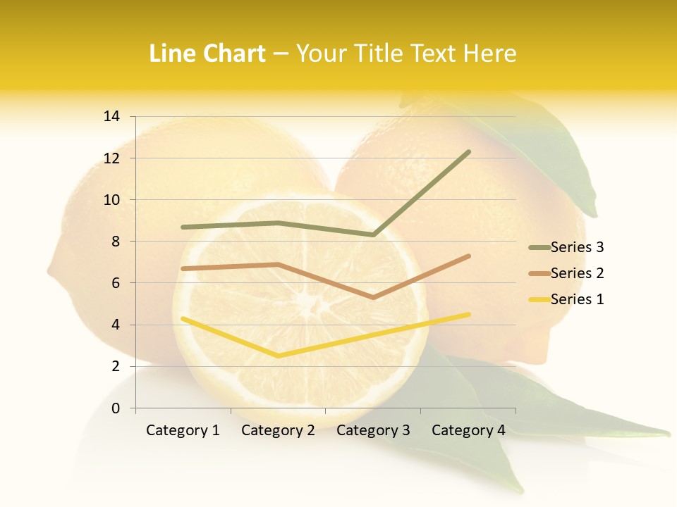 Lemon Ripe Fruit PowerPoint Template
