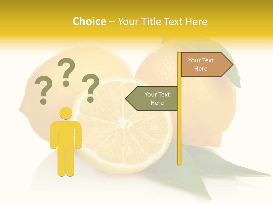 Lemon Ripe Fruit PowerPoint Template