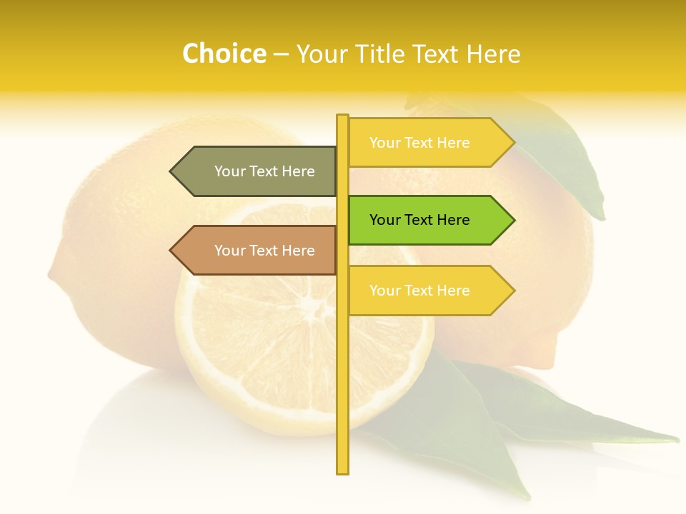Lemon Ripe Fruit PowerPoint Template