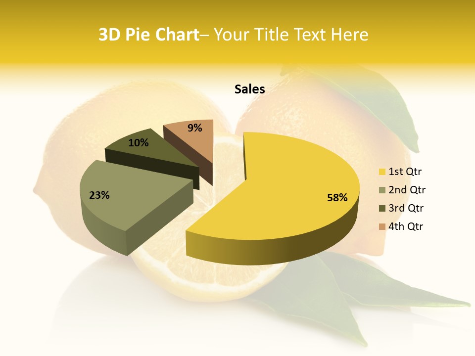 Lemon Ripe Fruit PowerPoint Template