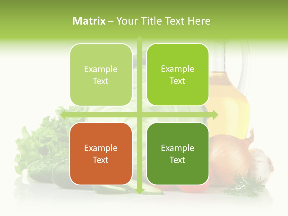 Background Cucumber Oil PowerPoint Template