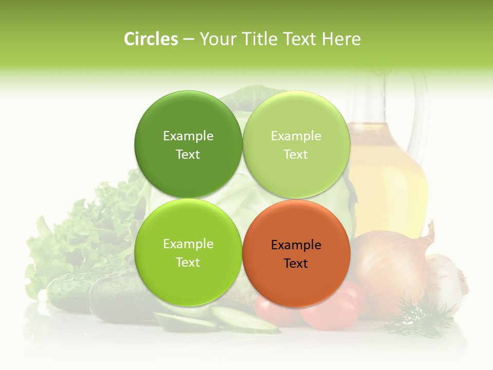 Background Cucumber Oil PowerPoint Template